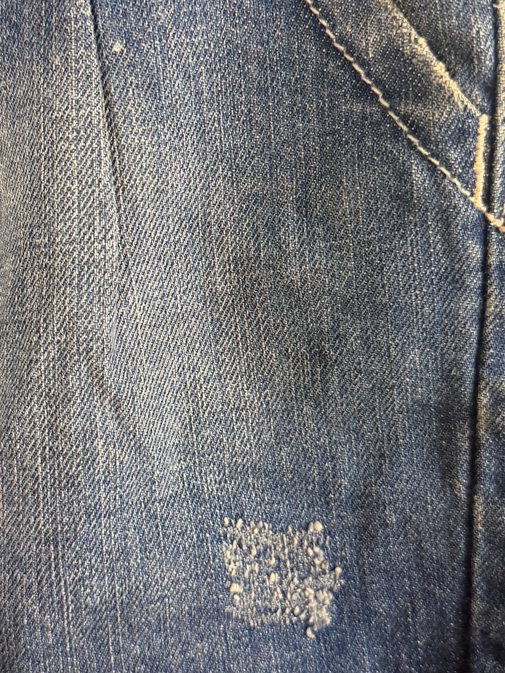 Hollister Denim Mini Size 9 Low Rise Distressed Y2K Jean‎ Skirt indie sleaze - Picture 2 of 6